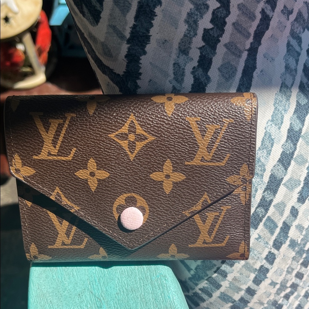 Brown and Gold Monogram Wallet